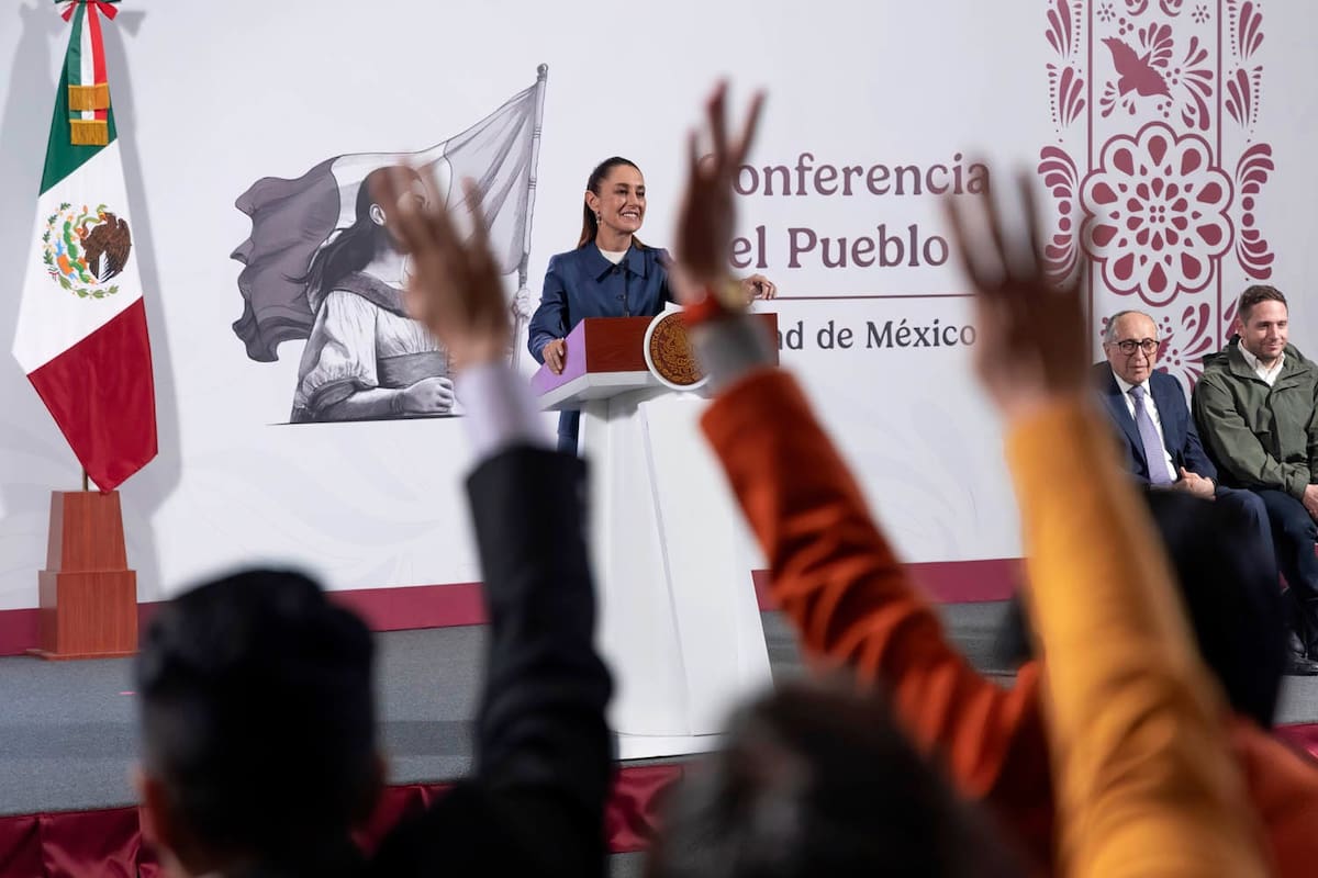 La presidenta Claudia Sheinbaum en su 'Conferencia del Pueblo' del 2 de septiembre del 2025. | Crédito: Presidencia