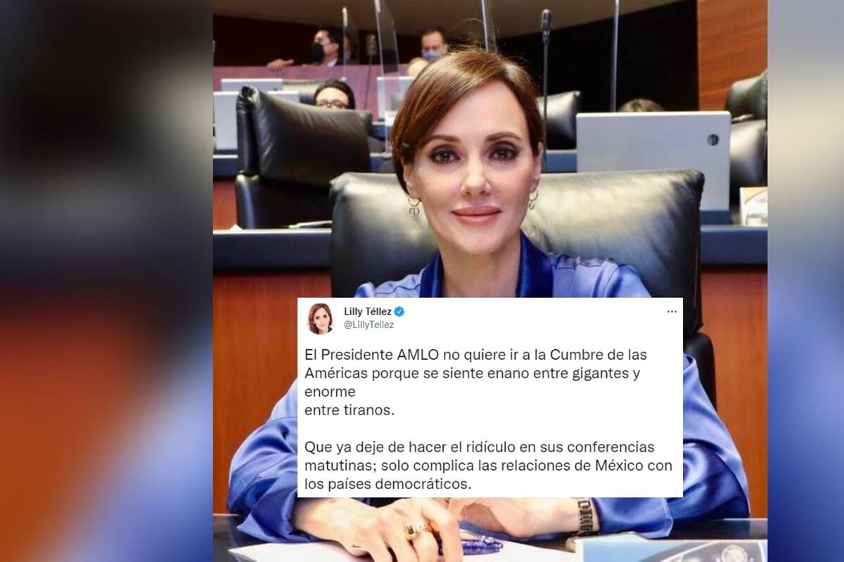 Lilly Téllez: "AMLO no quiere ir a la Cumbre de las Américas porque se siente enano entre gigantes"