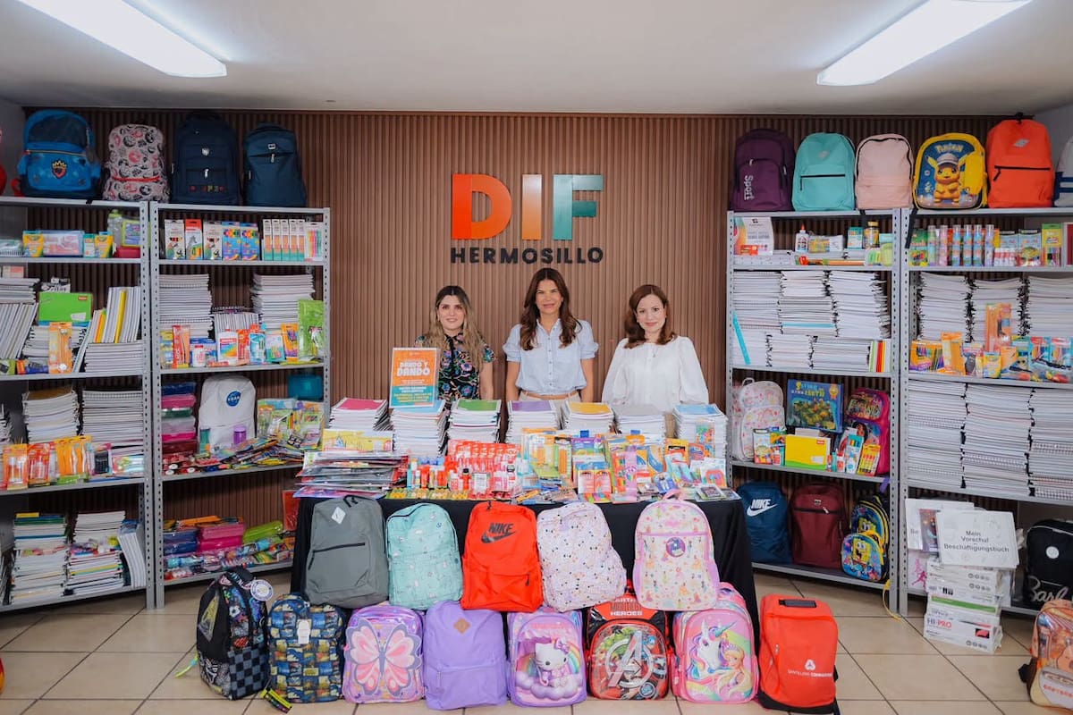DIF Hermosillo entregará a niños y adolescentes los útiles escolares donados por contribuyentes al regularizar adeudos para apoyar el regreso a clases