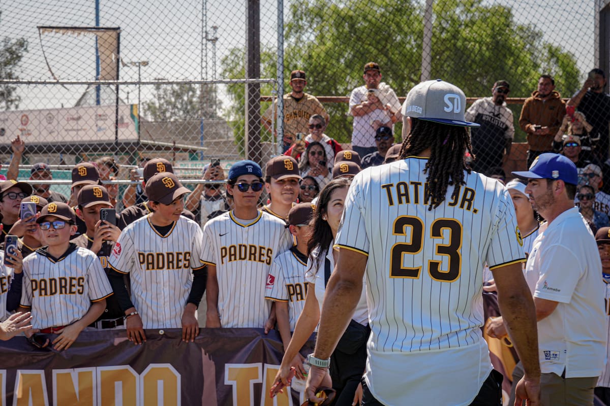 Fernando Tatis Jr tiene un campo a su nombre en la Liga Municipal de Tijuana Foto: Leonardo González