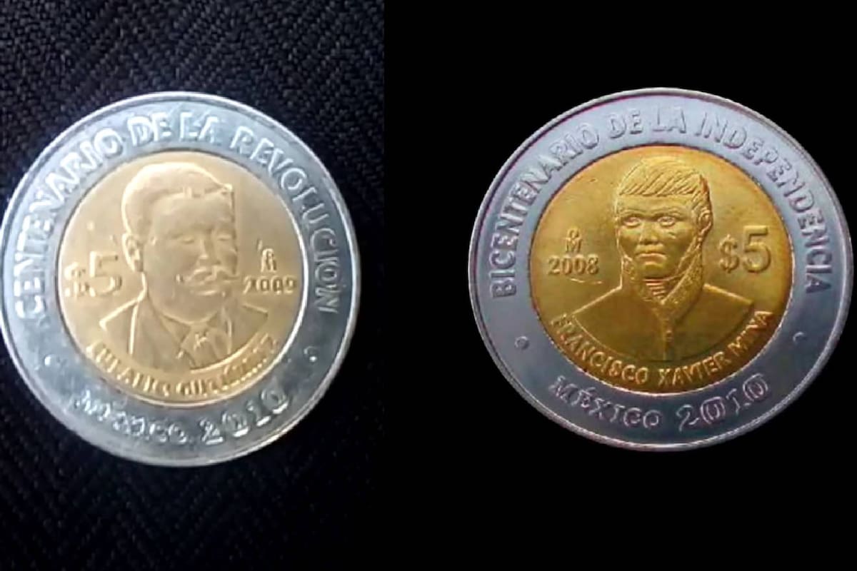 ¿Guardaste alguna? Hasta en 500 mil pesos se venden estas monedas conmemorativas de 5 pesos en internet