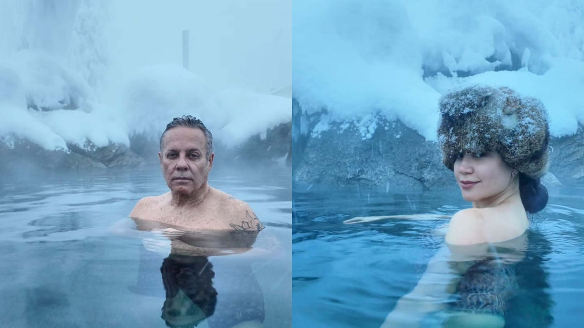 Alexis Ayala y Cinthia Aparicio disfrutan invierno de ensueño en Alaska entre nieve y auroras (FOTOS)