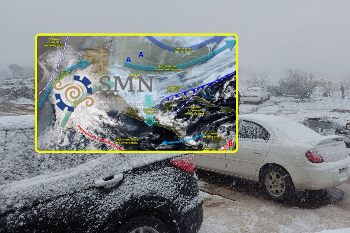 Fuertes lluvias, nevadas y vientos ‘congelarán’ estas ciudades mañana jueves y viernes; habrá heladas de hasta -10 °C en estos estados