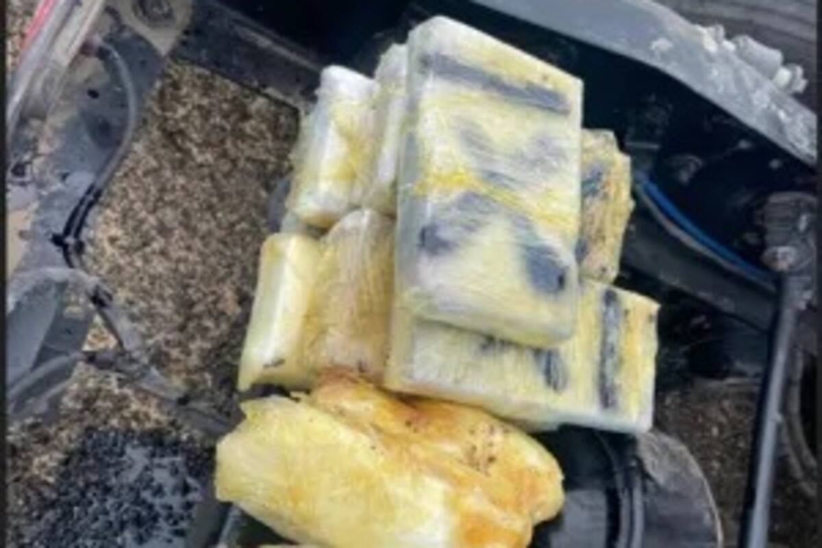 Aseguran más de 25 kilos de droga en un tráiler en California