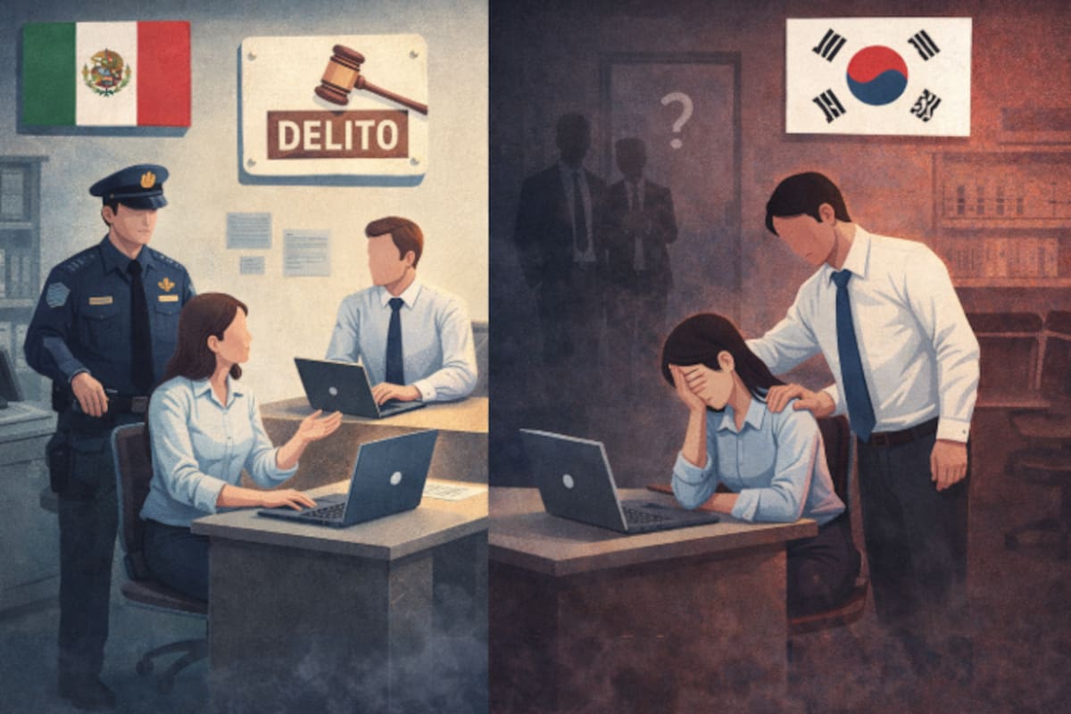 Mientras en México el acoso laboral es delito, en Corea aún se debate institucionalizar el acoso sexista en el trabajo