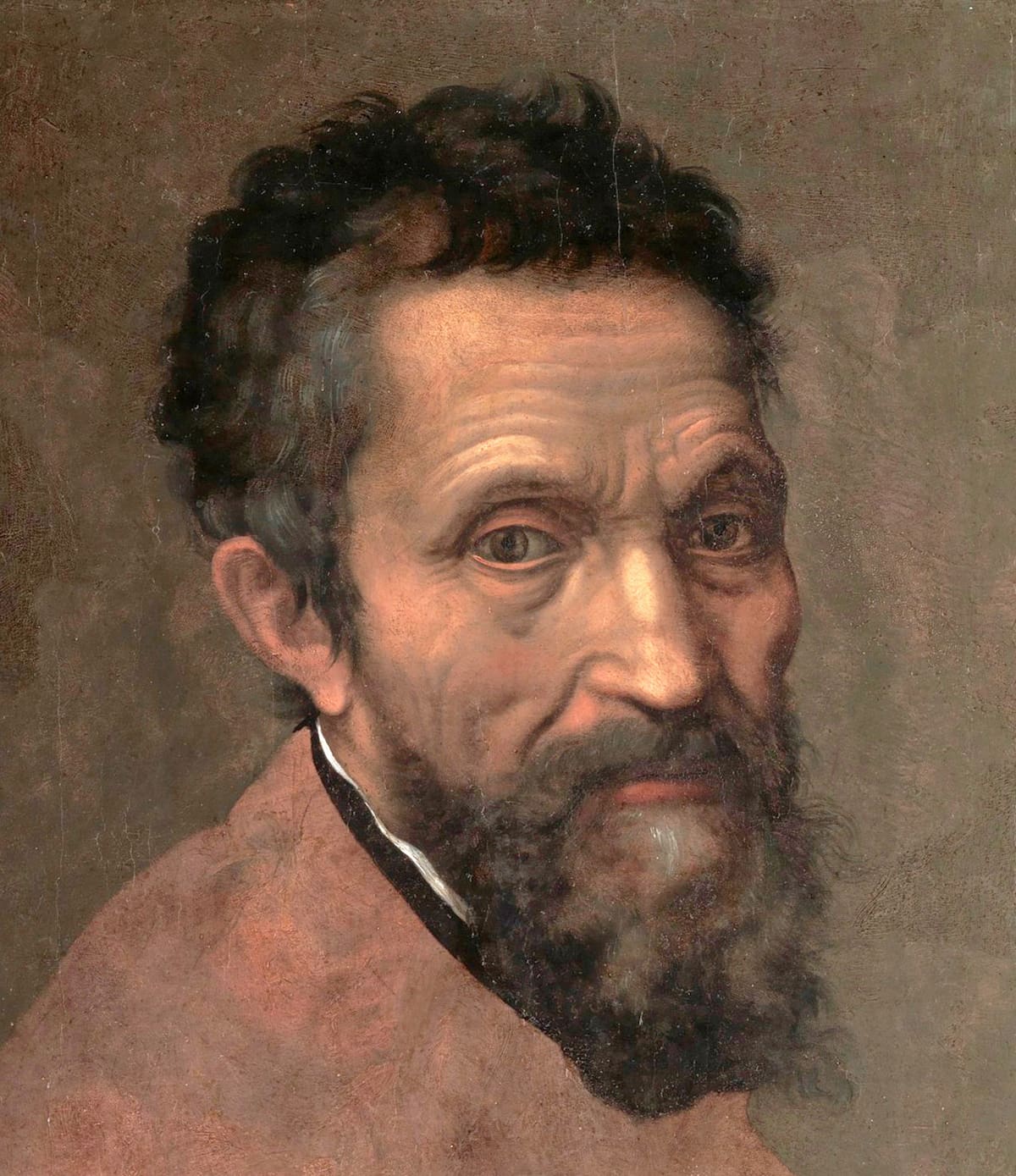 Michelangelo Buonarroti
Italia, 1475–1564
Daniele da Volterra (Daniele Ricciarelli) (Italian, Volterra 1509–1566 Rome)
Michelangelo Buonarroti (1475–1564), probably ca. 1544
Oil on wood; 34 3/4 x 25 1/4 in. (88.3 x 64.1 cm)
The Metropolitan Museum of Art, New York, Gift of Clarence Dillon, 1977 (1977.384.1)
http://www.metmuseum.org/Collections/search-the-collections/436771