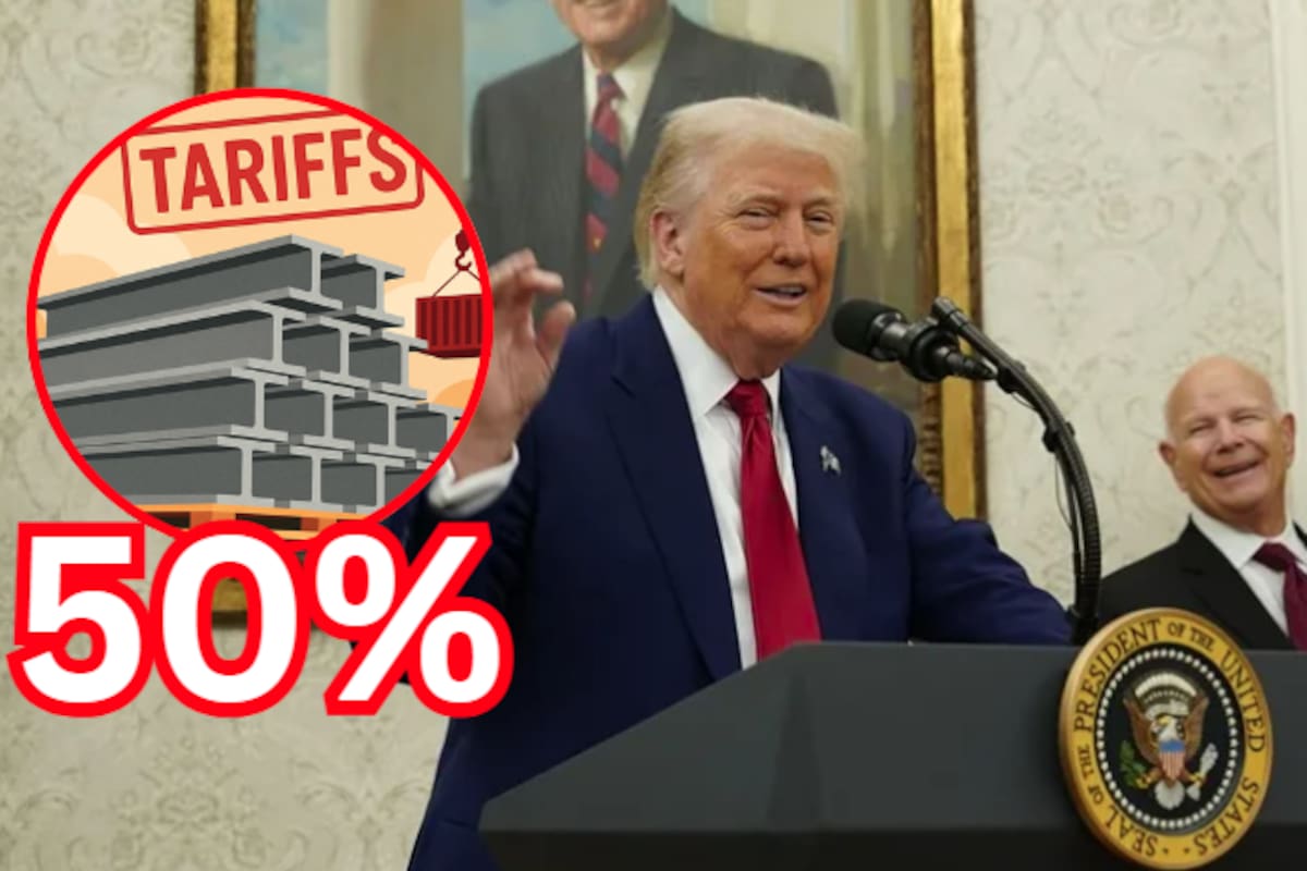Trump eleva del 25% al 50 % los aranceles al acero y defiende alianza con empresa japonesa