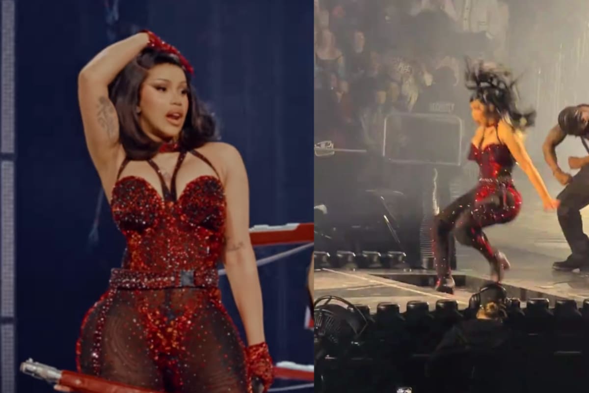 Video| ¡Cardi B se cae de nuevo! Así fue el momento en su “Little Miss Drama Tour”