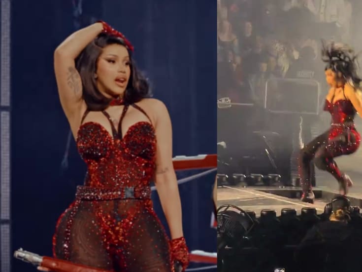 Video| ¡Cardi B se cae de nuevo! Así fue el momento en su “Little Miss Drama Tour”