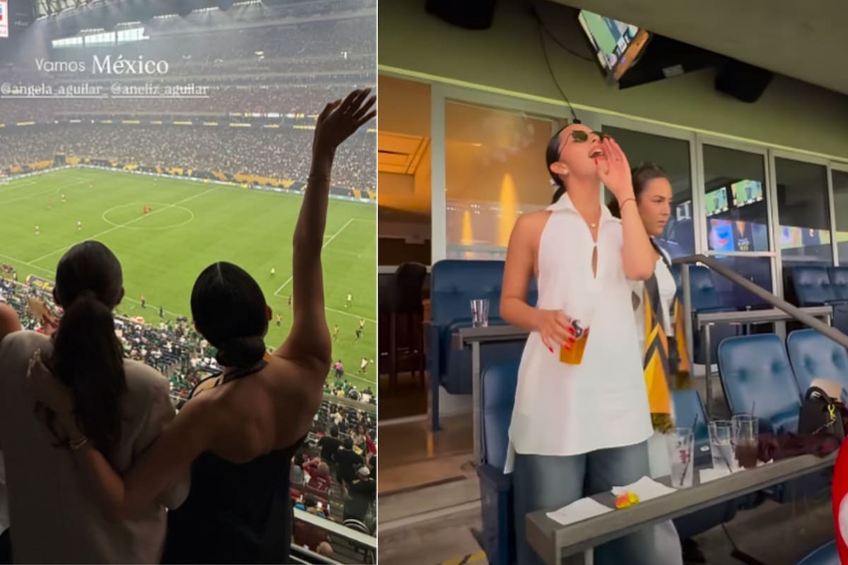 Ángela Aguilar asiste sin Nodal a la final de la Copa Oro 2025 entre México y