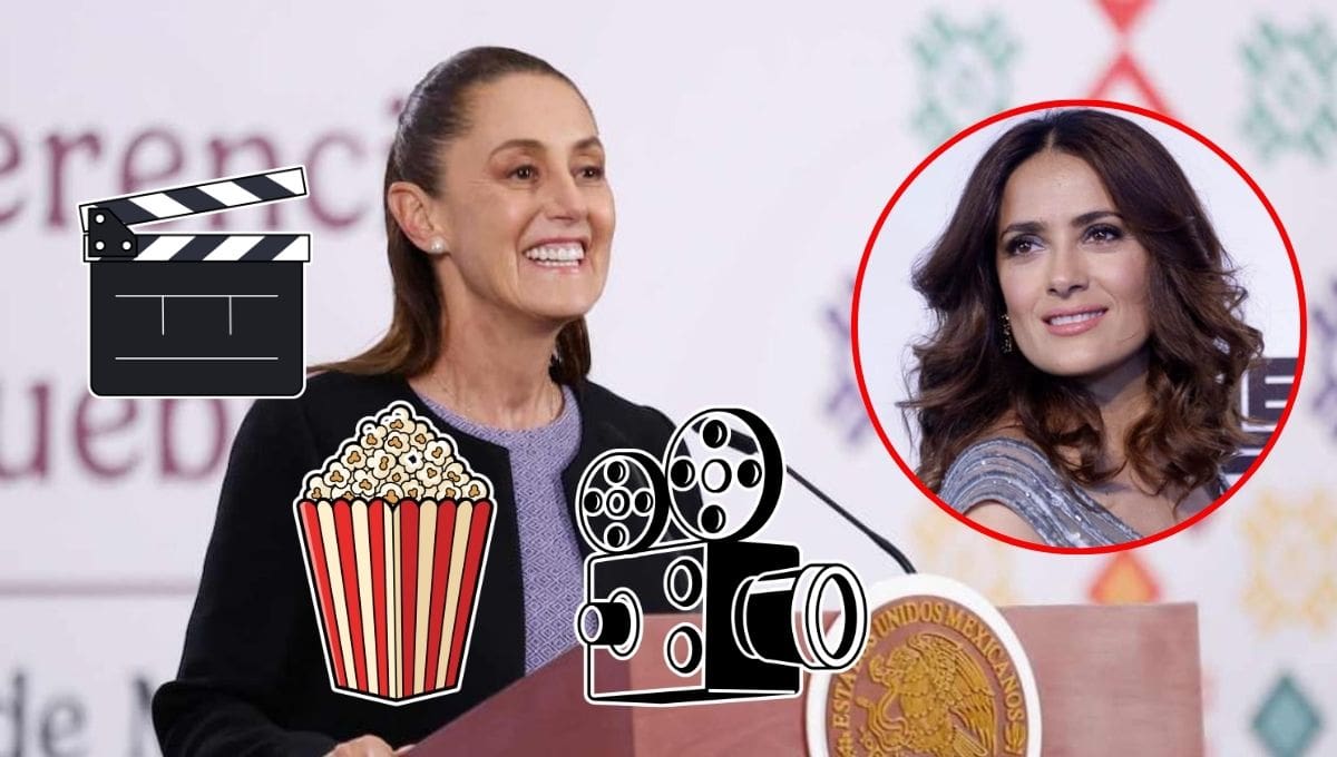 Salma Hayek y Claudia Sheinbaum encabezarán el anuncio de incentivos económicos para fortalecer la producción de cine y series en México este 15 de febrero