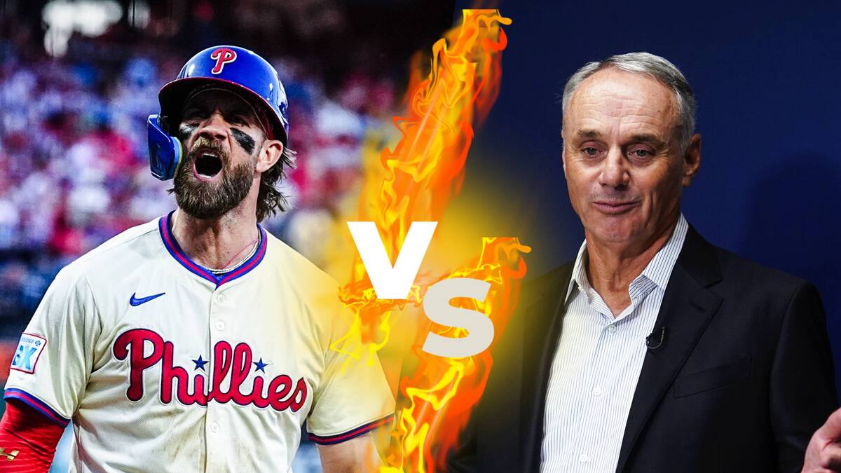 Bryce Harper explota contra el comisionado Rob Manfred por discusión de tope salarial en la MLB: “Puedes irte a la m...”