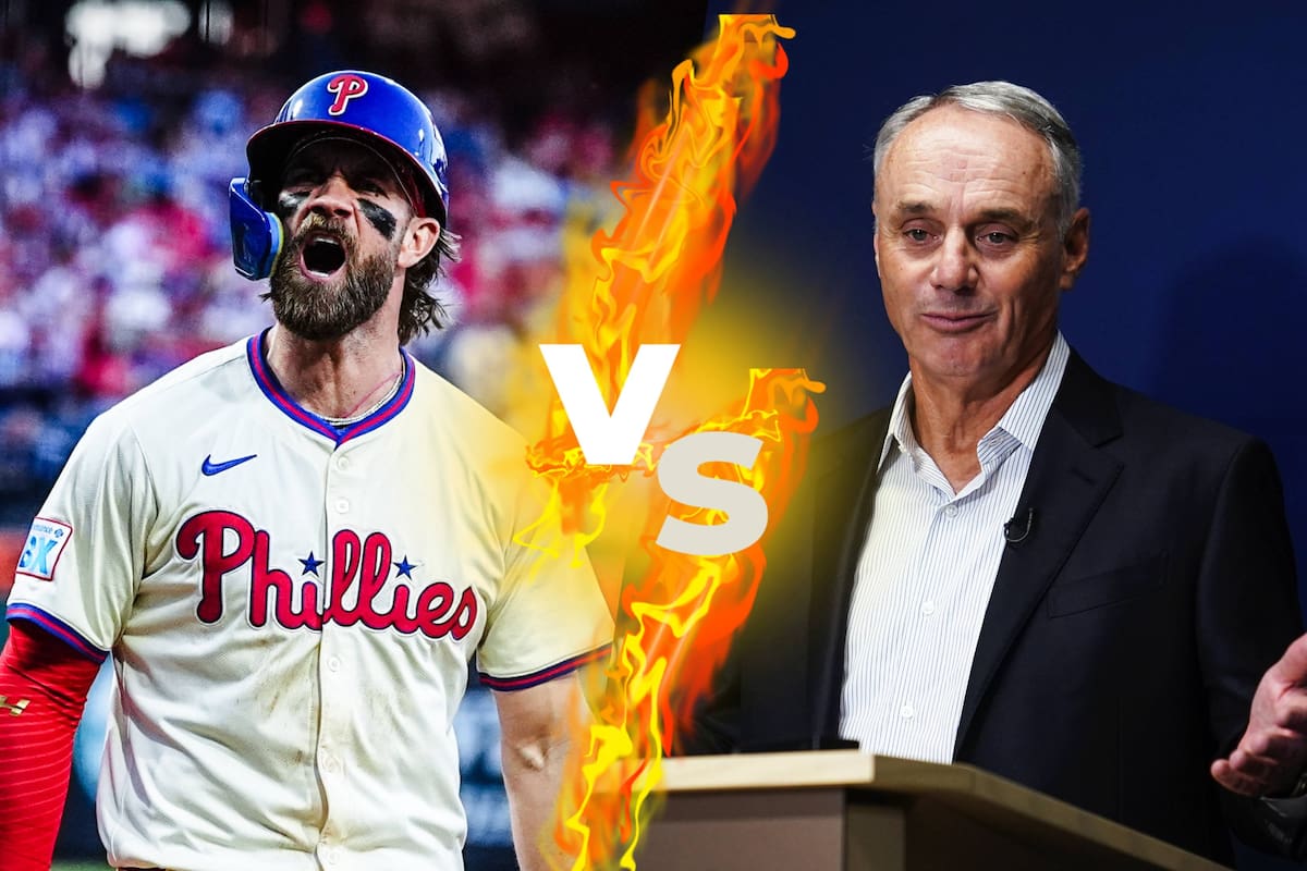 Bryce Harper explota contra el comisionado Rob Manfred por discusión de tope salarial en la MLB: “Puedes irte a la m...”