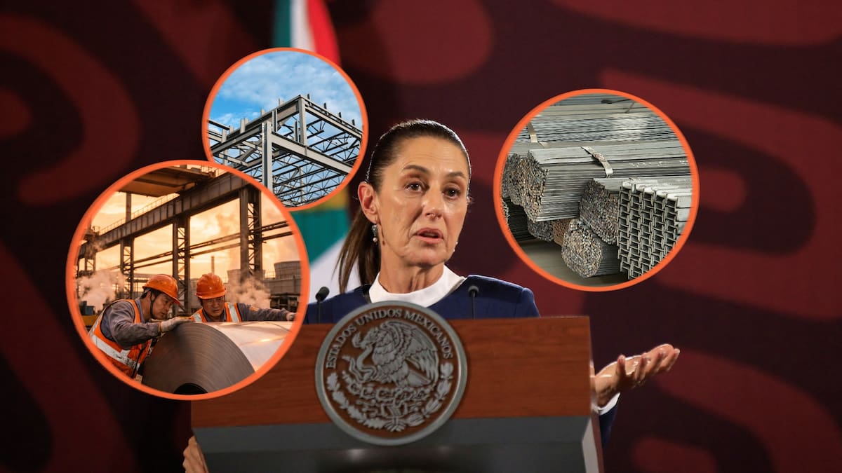 Con 90 mil empleos en riesgo y el sector operando al 55% de su capacidad, Sheinbaum firmó el acuerdo más importante en décadas para la industria del acero: el gobierno solo comprará metal mexicano en todas sus obras públicas del sexenio