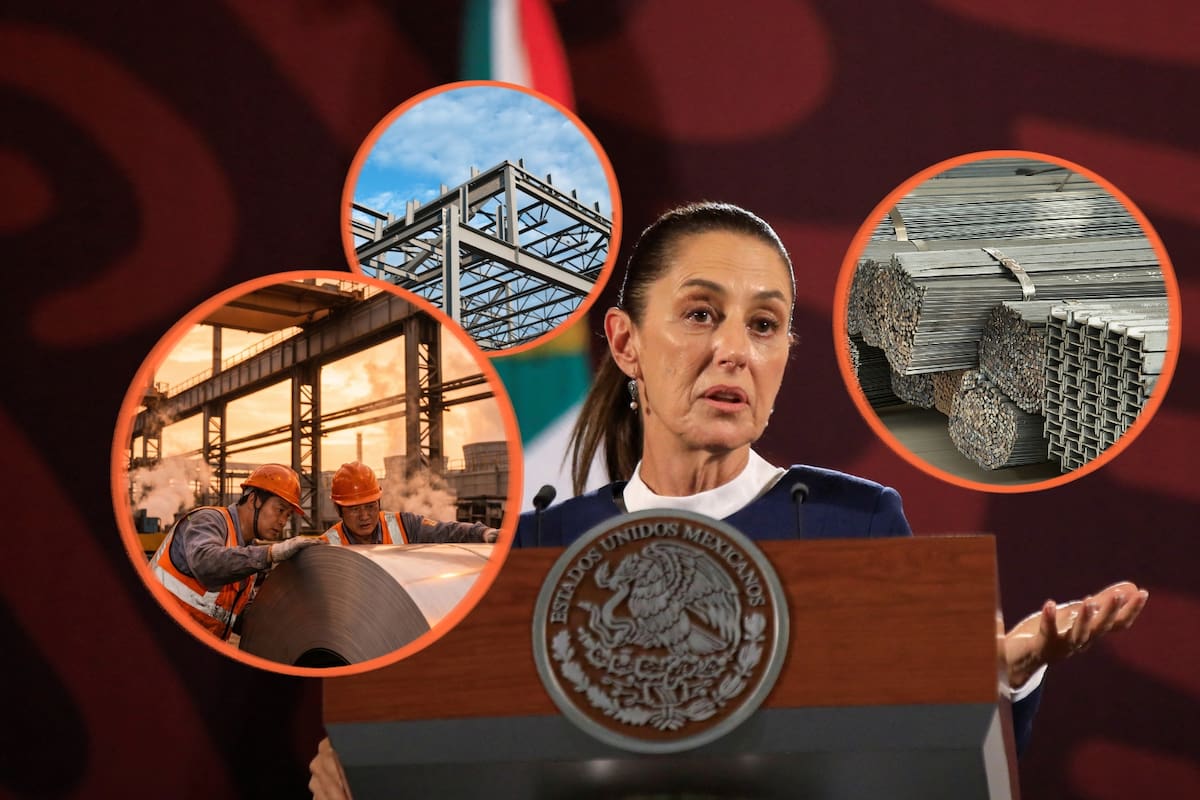Con 90 mil empleos en riesgo y el sector operando al 55% de su capacidad, Sheinbaum firmó el acuerdo más importante en décadas para la industria del acero: el gobierno solo comprará metal mexicano en todas sus obras públicas del sexenio