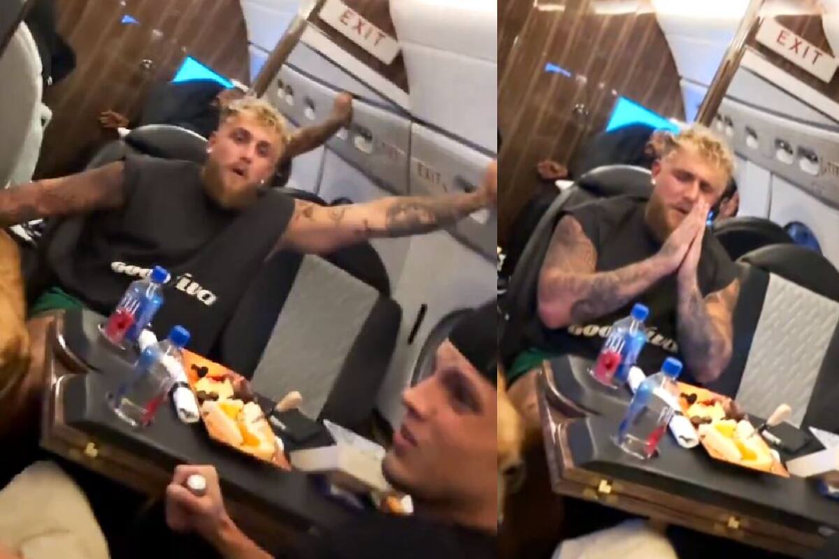 Video: Un rayo impacta el avión en el que viajaba Jake Paul