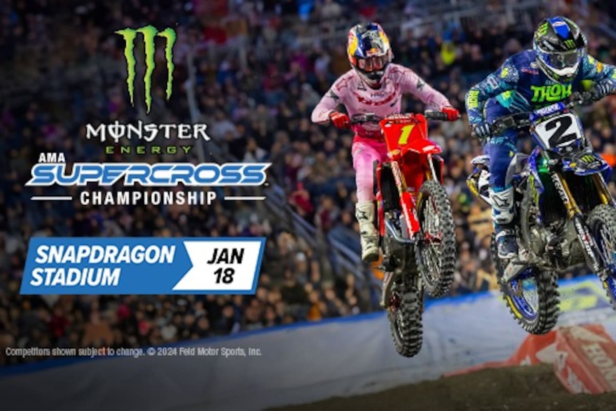 Campeonato de Supercross llega al Snapdragon Stadium en San Diego