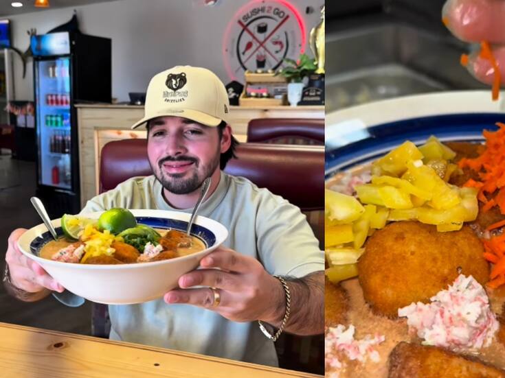 Sopa de sushi se vuelve viral en redes: influencer de Hermosillo se graba probándola