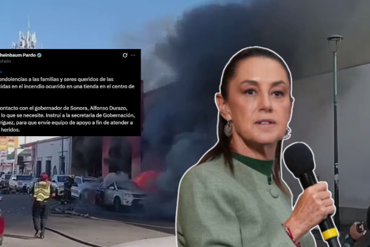 Claudia Sheinbaum envía condolencias por tragedia en Hermosillo y ordena apoyo federal para víctimas del incendio