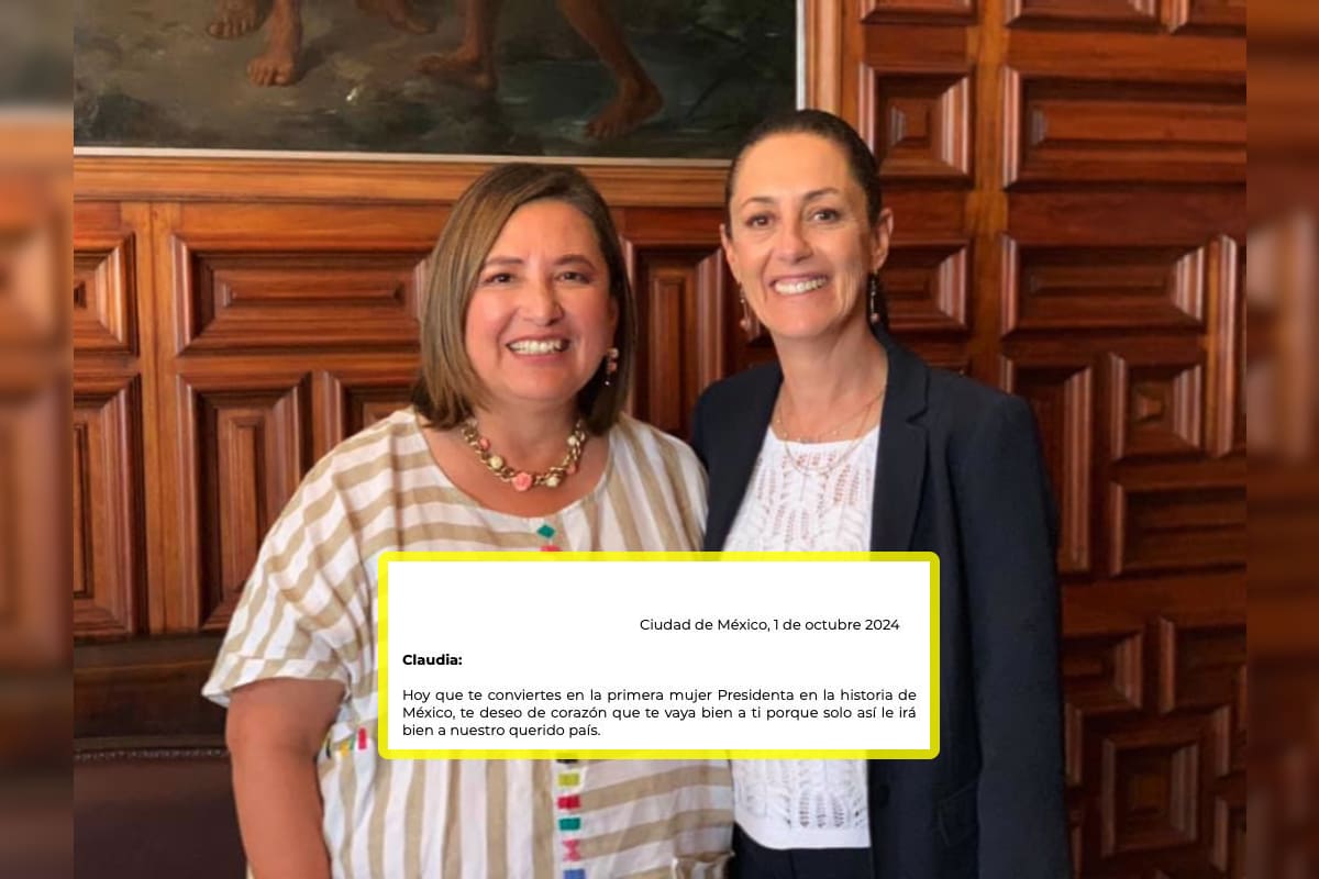 Xóchitl Gálvez envía carta a Claudia Sheinbaum deseándole un buen gobierno y le pide escuchar a trabajadores del Poder Judicial
