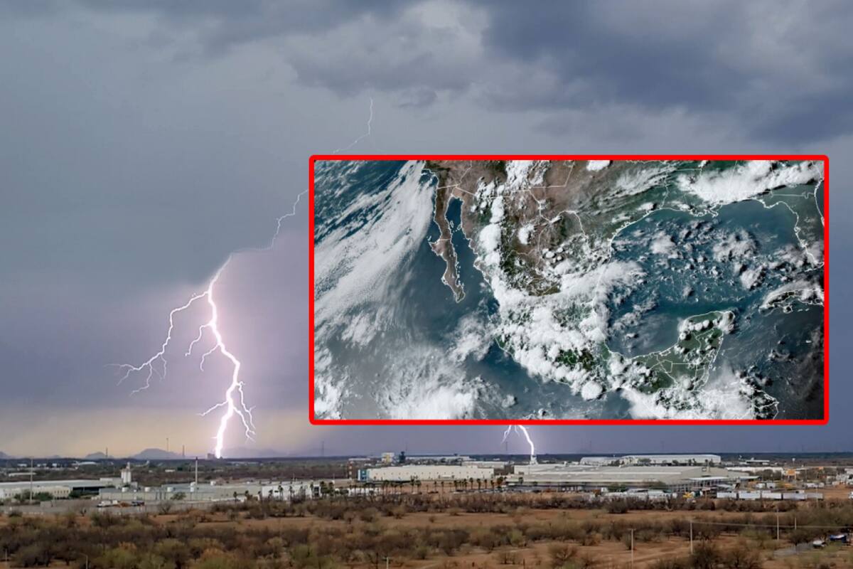 ¡CUIDADO! Monzón mexicano causará fuertes tormentas para estos estados el lunes