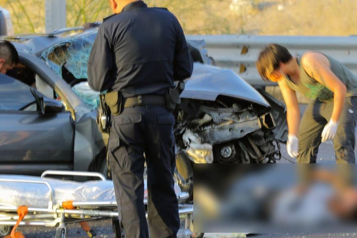 Al menos cuatro lesionados por persecución policiaca a la altura de vertedero de presa