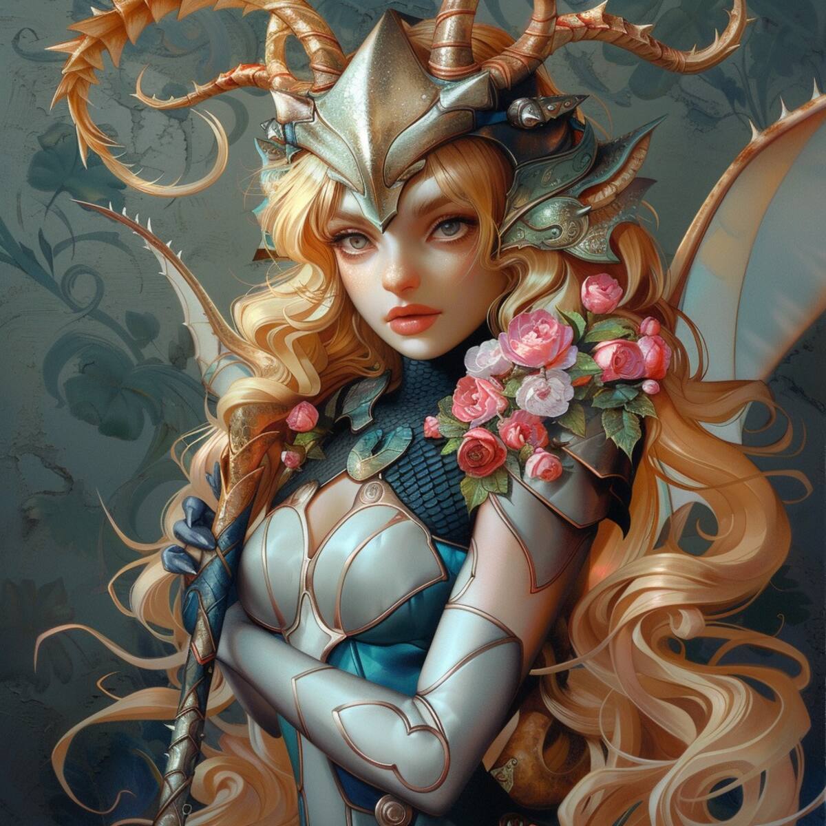 Descubre la transformación visual de June: la inteligencia artificial la dota de un cuerpo esbelto, cabello rubio y un toque de misterio con el característico látigo.