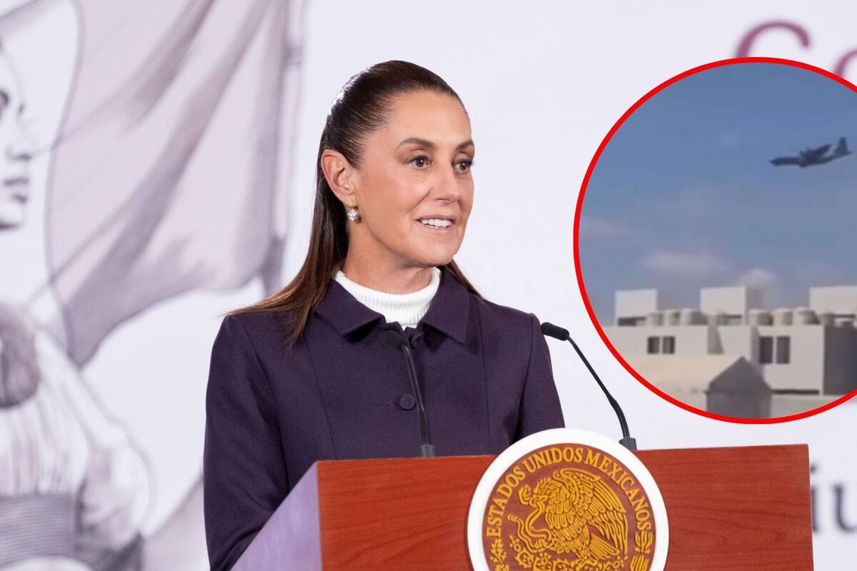 Sheinbaum aclara aterrizaje de avión militar de Estados Unidos en Toluca: tenía permiso, no traía tropas y fue para capacitar a personal mexicano de la SSPC