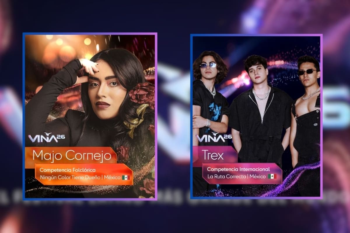 Majo Cornejo y Trex los representantes de México en el Festival de Viña del Mar 2026
