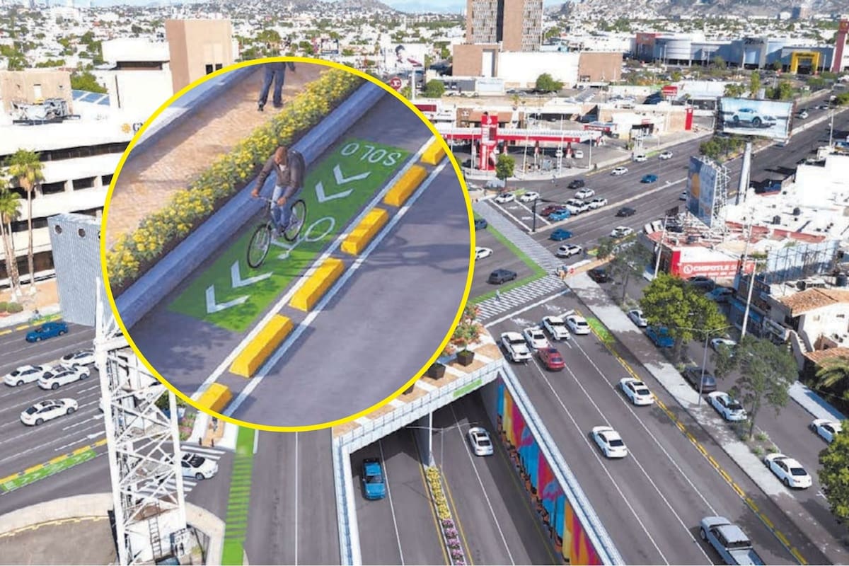 Proyecto de paso a desnivel de Colosio y Solidaridad contempla 3 mil metros de ciclovías
