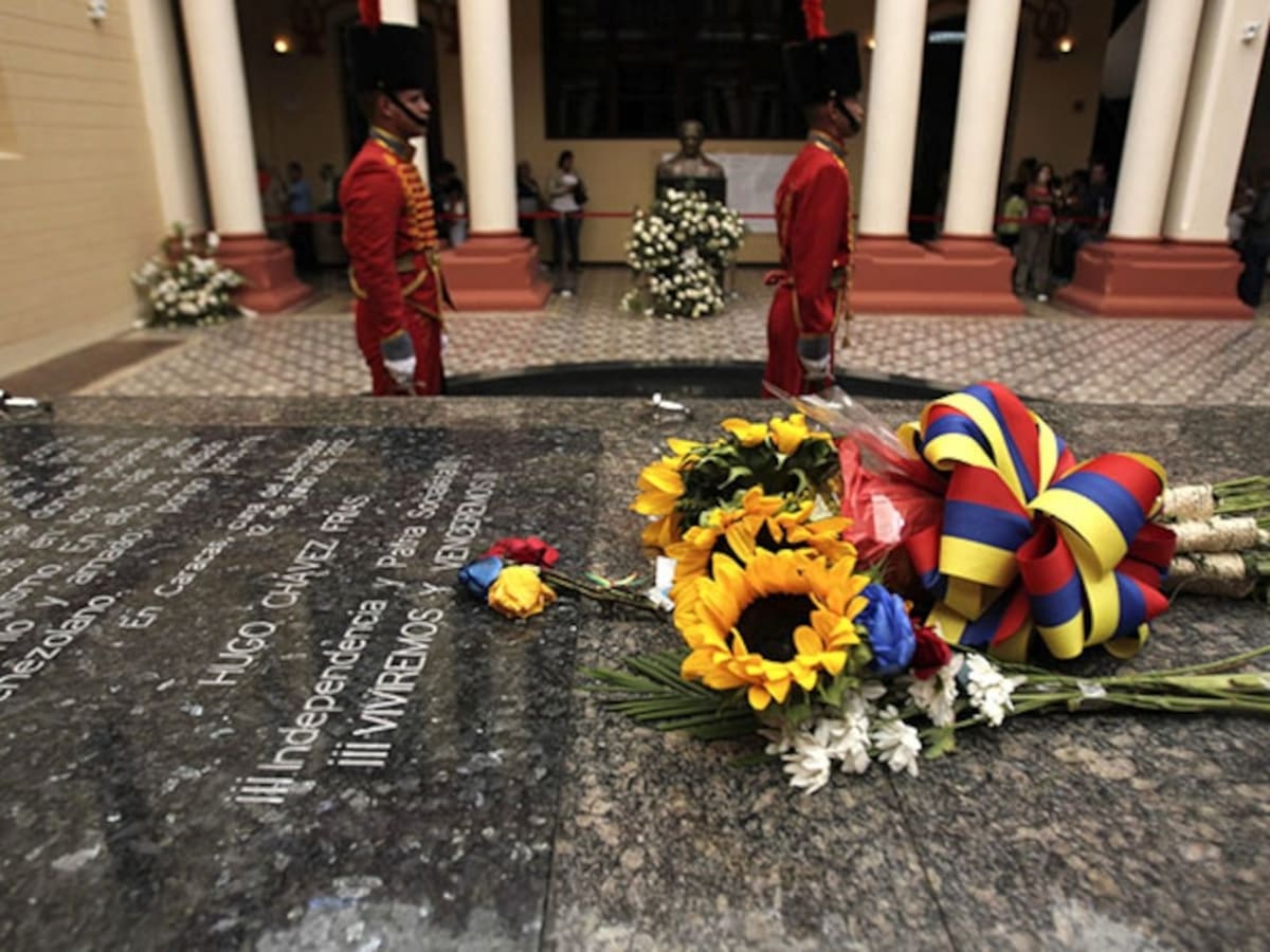 Lugar donde reposan los restos de Chávez. Foto: EFE 163 e Infobae México
