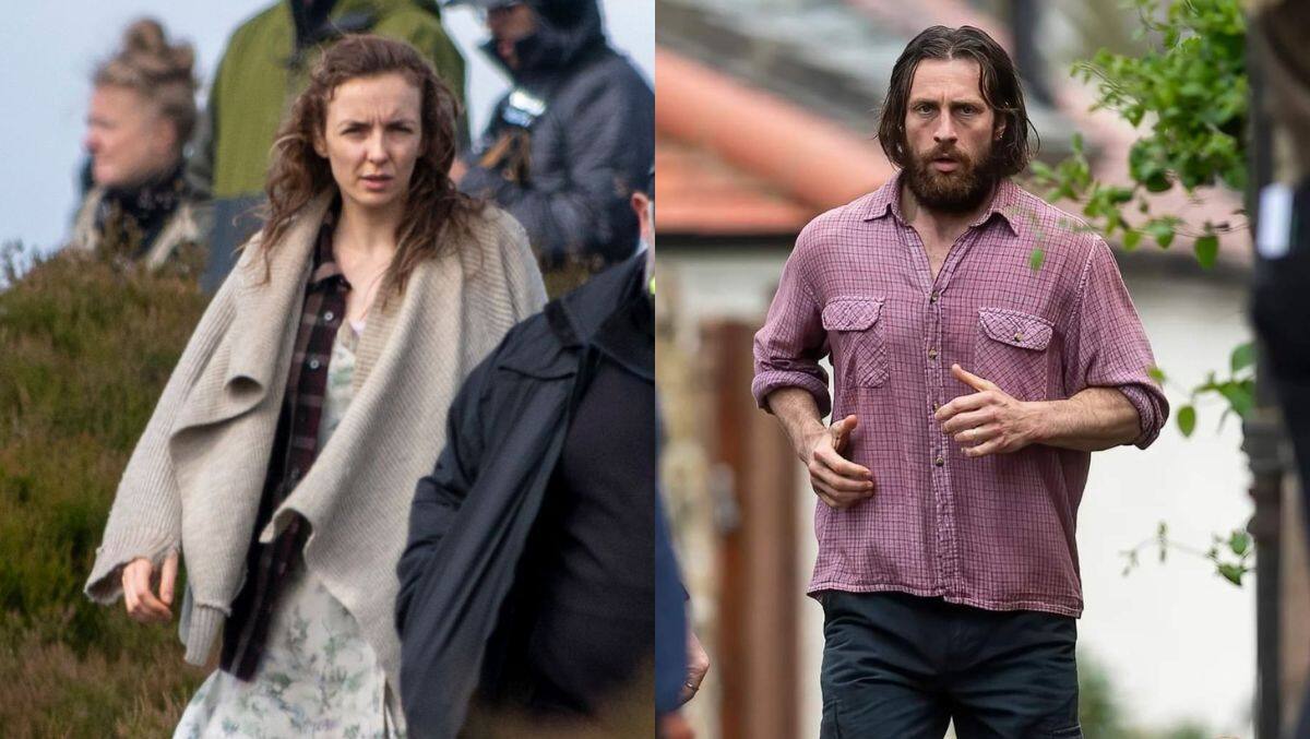 Jodie Comer y Aaron Taylor-Johnson en '28 Years Later'