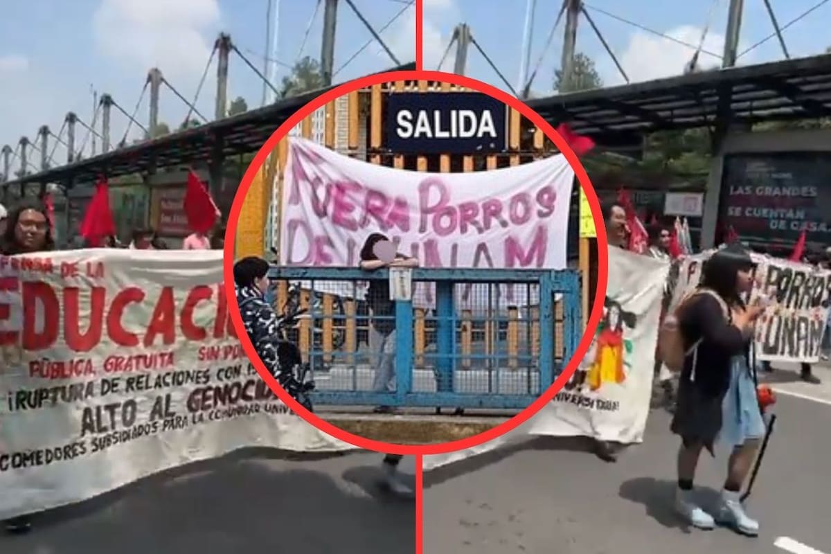 Hechos vandálicos en Ciudad Universitaria: Grupo encapuchado causa destrozos en la UNAM
