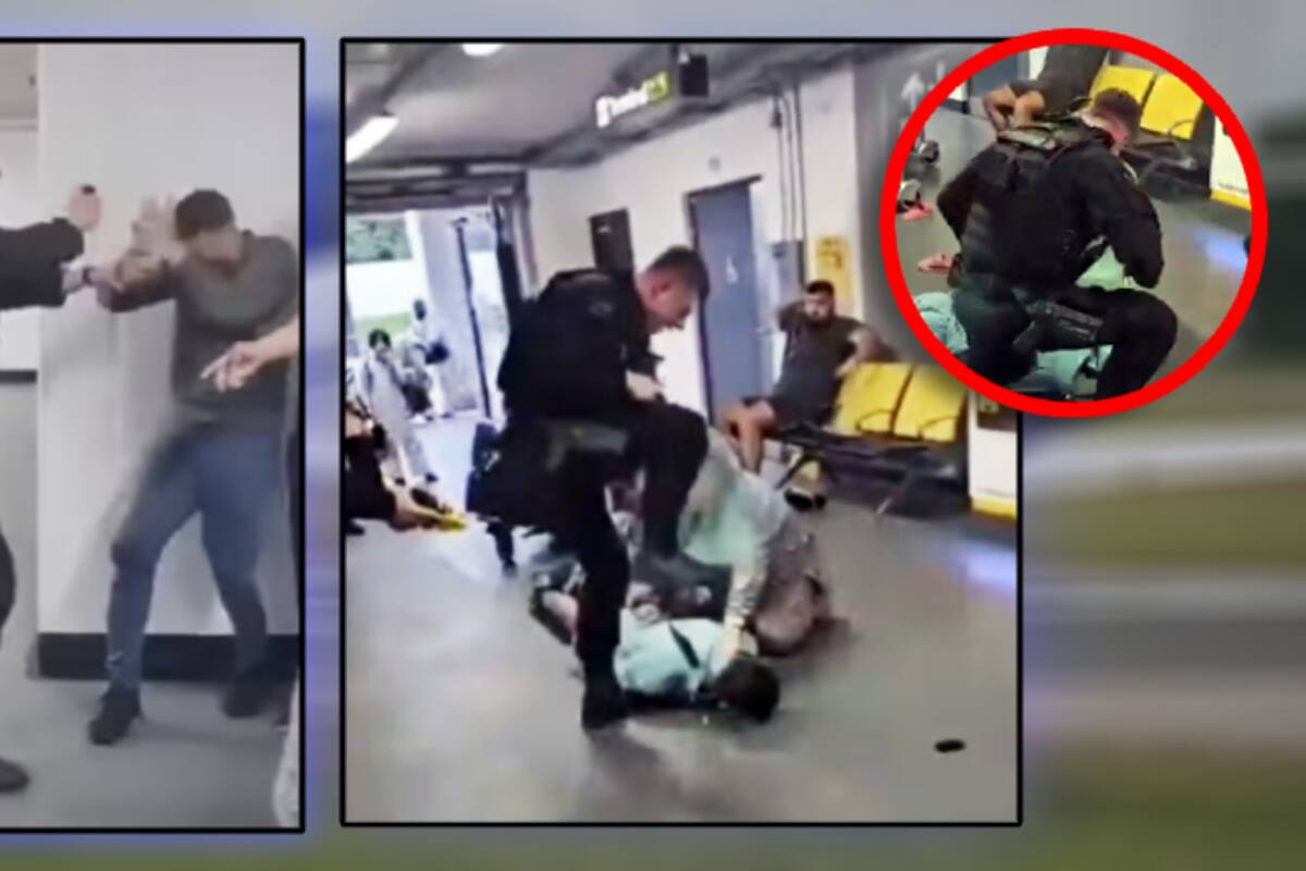 VIDEO: Policía patea en la cara a hombre musulmán detenido en el aeropuerto de Manchester
