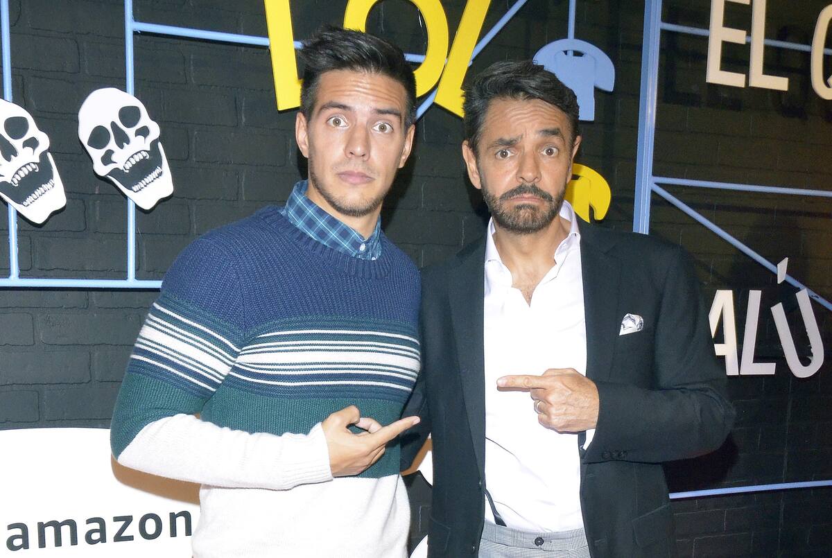 Eugenio Derbez está muy orgulloso de las habilidades de su hijo Vadhir.