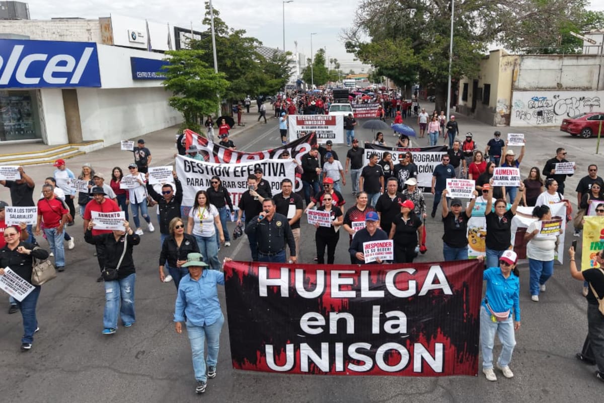 Huelga en Unison suma 13 días sin acuerdos y afecta a más de 40 mil estudiantes; Steus y Staus rechazan avances