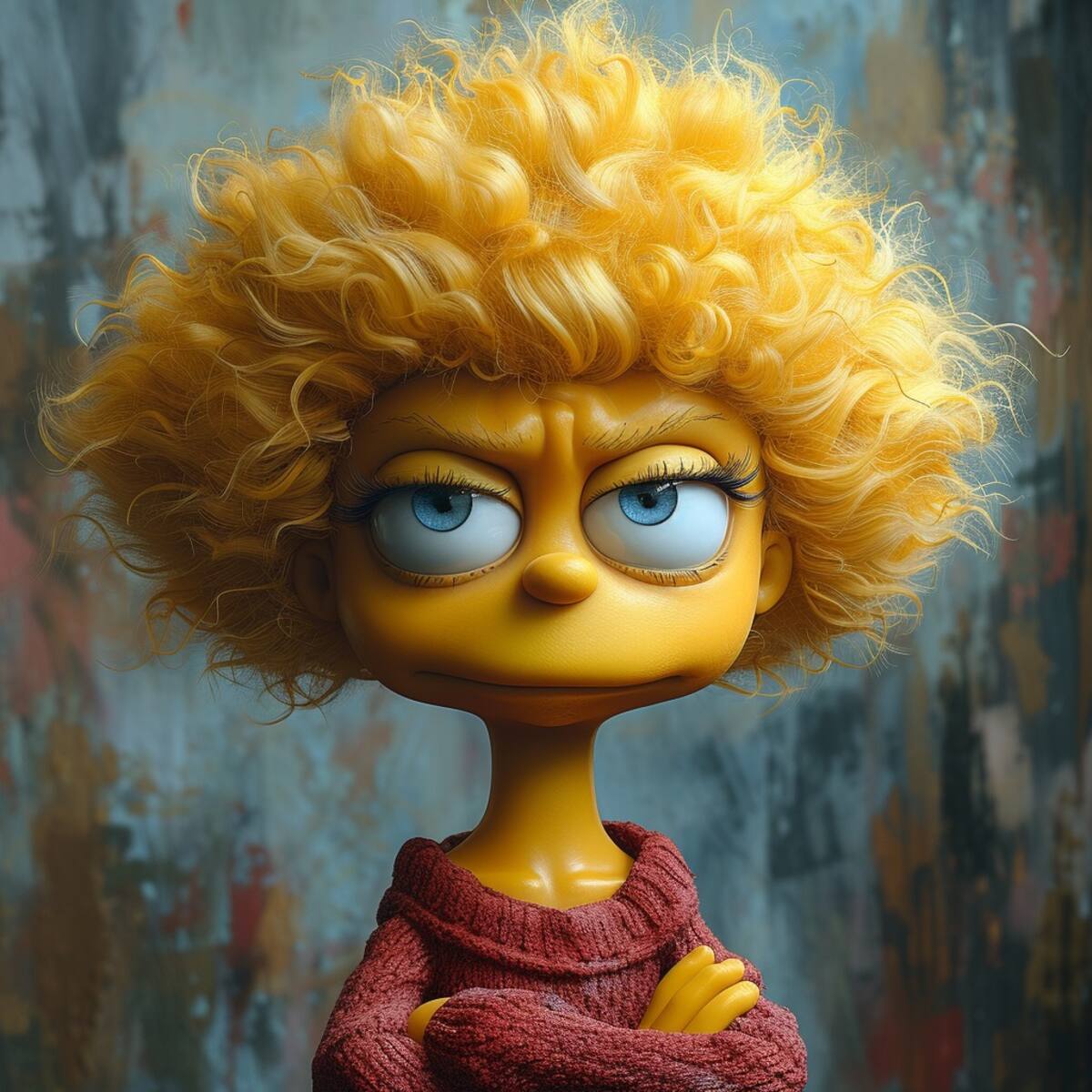 Descubre cómo la inteligencia artificial visualiza a la pequeña Maggie en su adolescencia, con cabellos rizados y vestimenta cambiante.