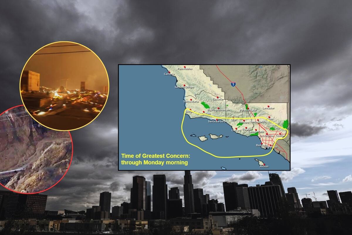 ¿Alivio o más devastación? Emiten alerta por inundaciones y lluvias intensas en Los Ángeles tras 20 días de incendios