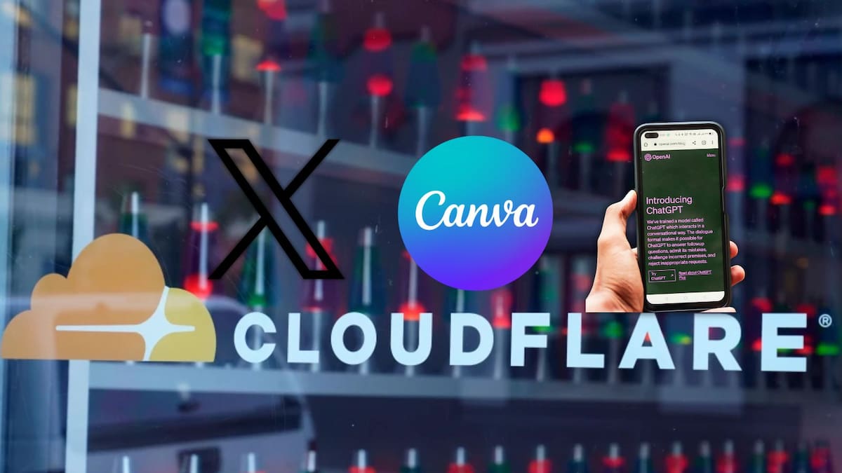 ¿Canva y X se cayeron? Cloudflare falla y ‘salpica’ también ChatGPT, Deepseek y otras IA además de videojuegos mientras la compañía informa qué sucedió y cómo procederá