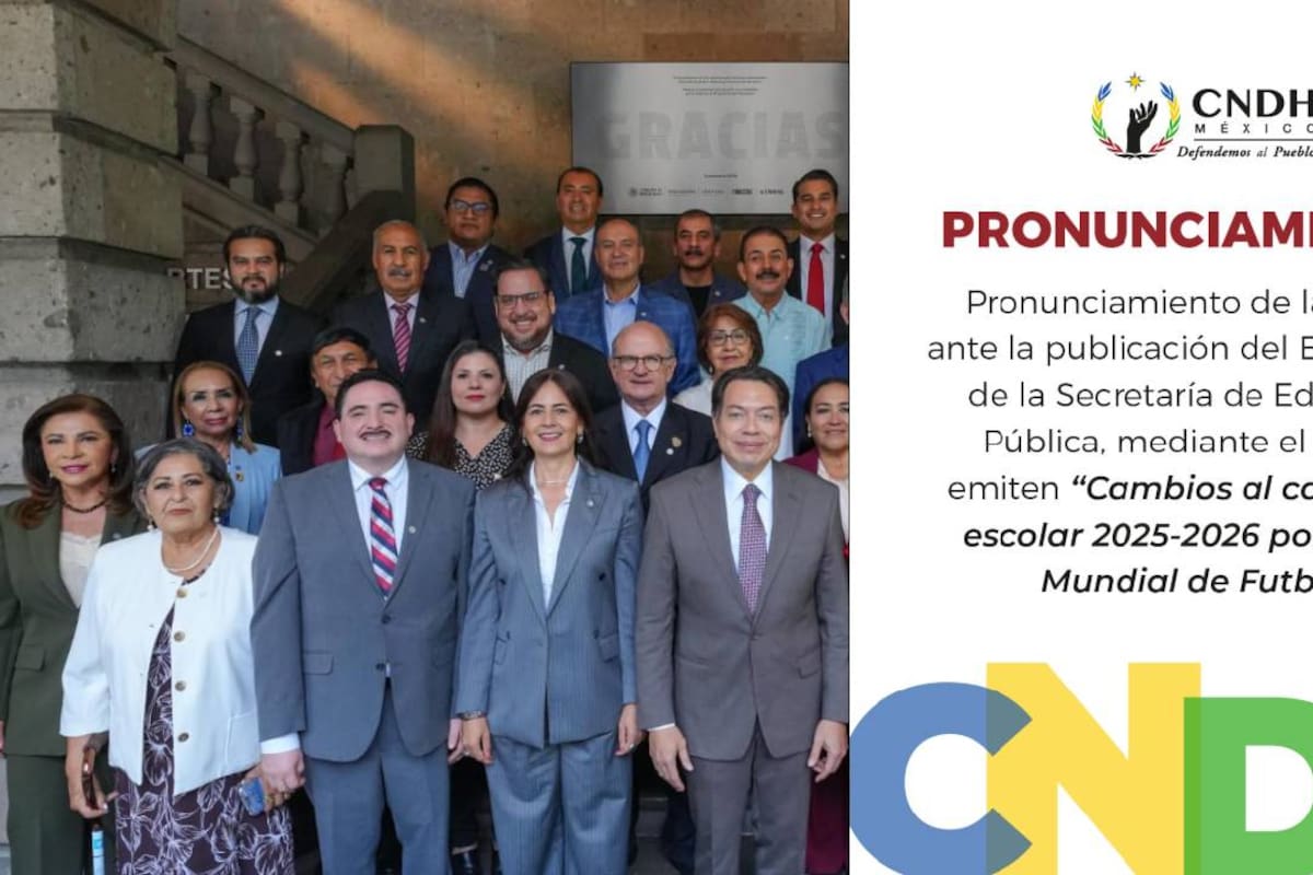 CNDH pide a la SEP que priorize el interés Superior de Niñas, Niños y Adolescentes y de quienes ejercen sus cuidados tras la decisión de modificar el cierre del ciclo escolar