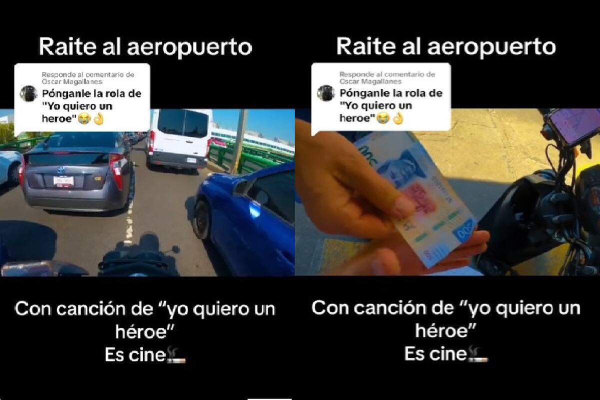 VIDEO: Motociclista ayuda sin saberlo a un reconocido empresario y lo lleva al aeropuerto de la CDMX