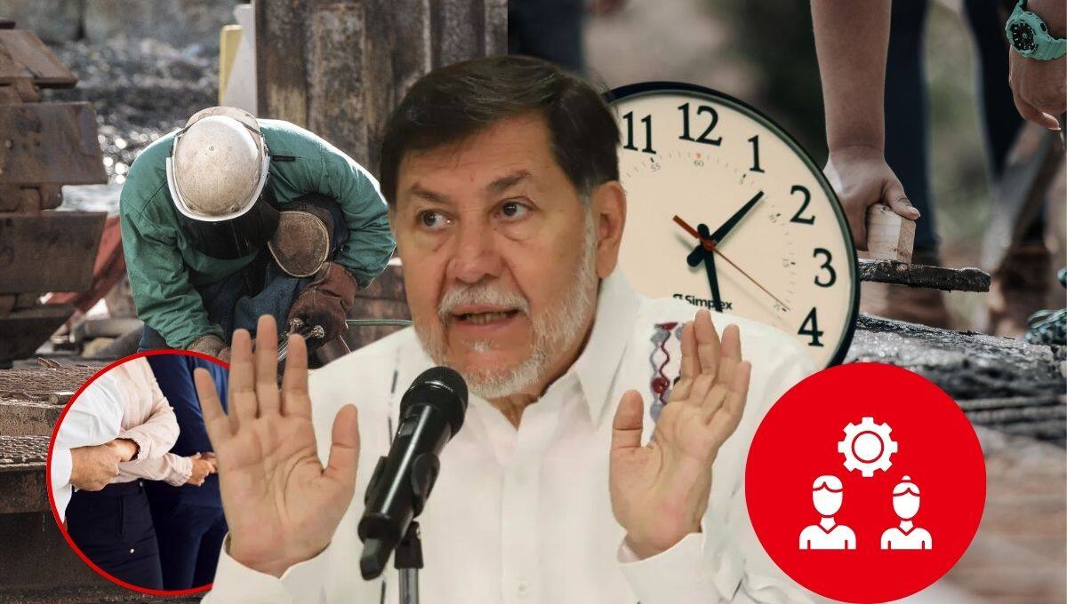 Gerardo Fernández Noroña advirtió que la jornada laboral de 40 horas solo se respetará si los trabajadores están organizados en sindicatos.