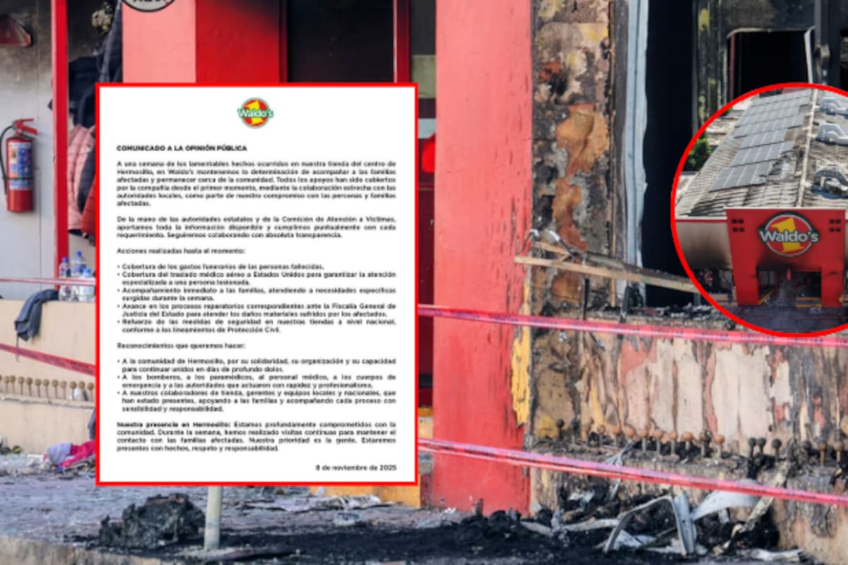 Waldos responde tras tragedia en Hermosillo: cubre gastos funerarios, traslados médicos y refuerza seguridad en todas sus tiendas, según comunicado