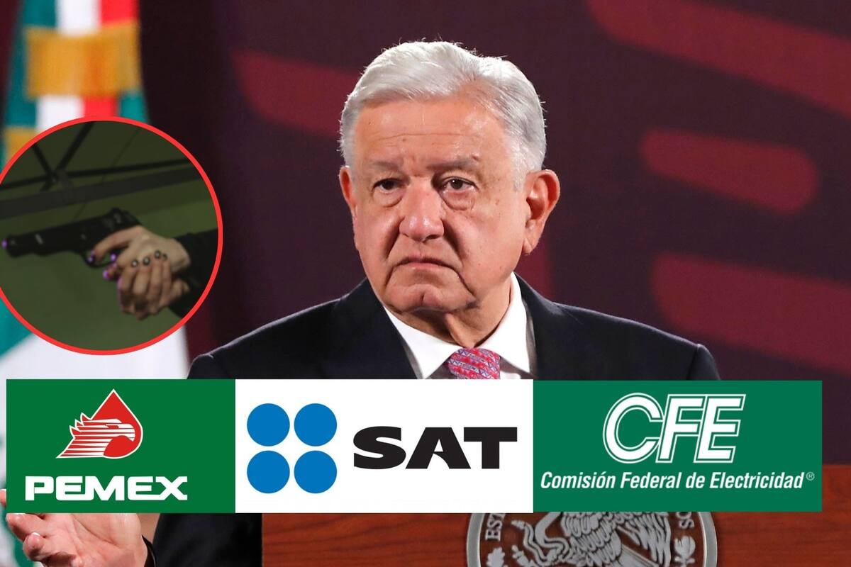 Pemex, CFE y SAT podrían permitir a sus empleados portar armas bajo nueva iniciativa de AMLO