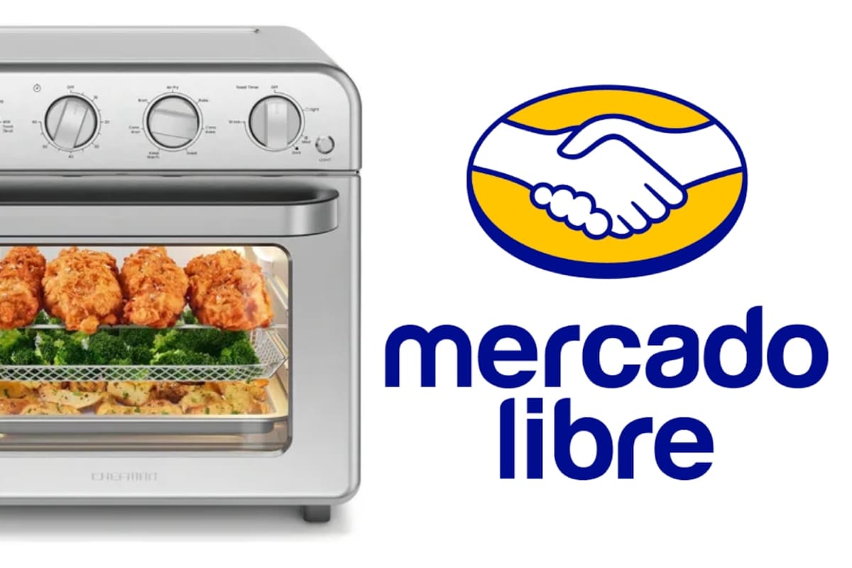 Oferta que sí prende: horno tostador y freidora de aire 7 en 1 con 28% off en Mercado Libre
