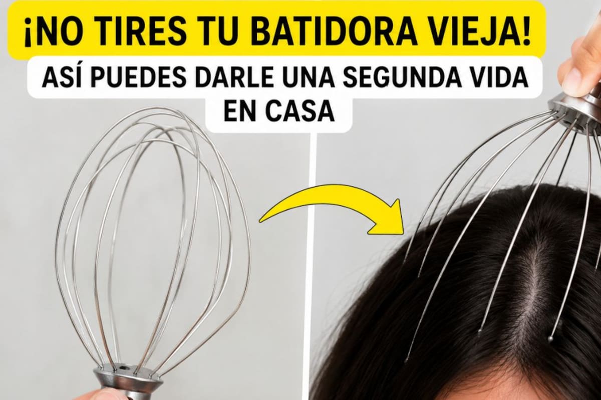 ¡No tires tu batidora vieja! Así puedes convertirla en un masajeador de cabeza casero
