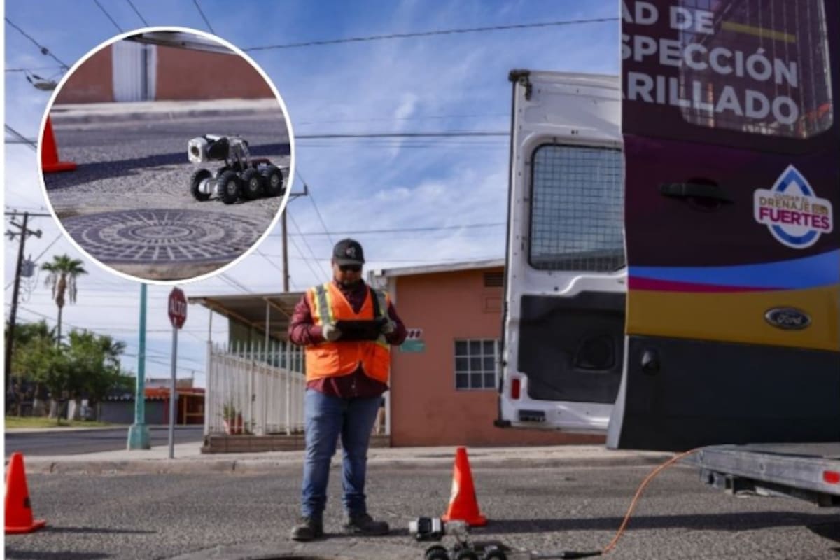 Robot inspecciona drenaje de Mexicali y ayuda a prevenir hundimientos antes de que ocurran