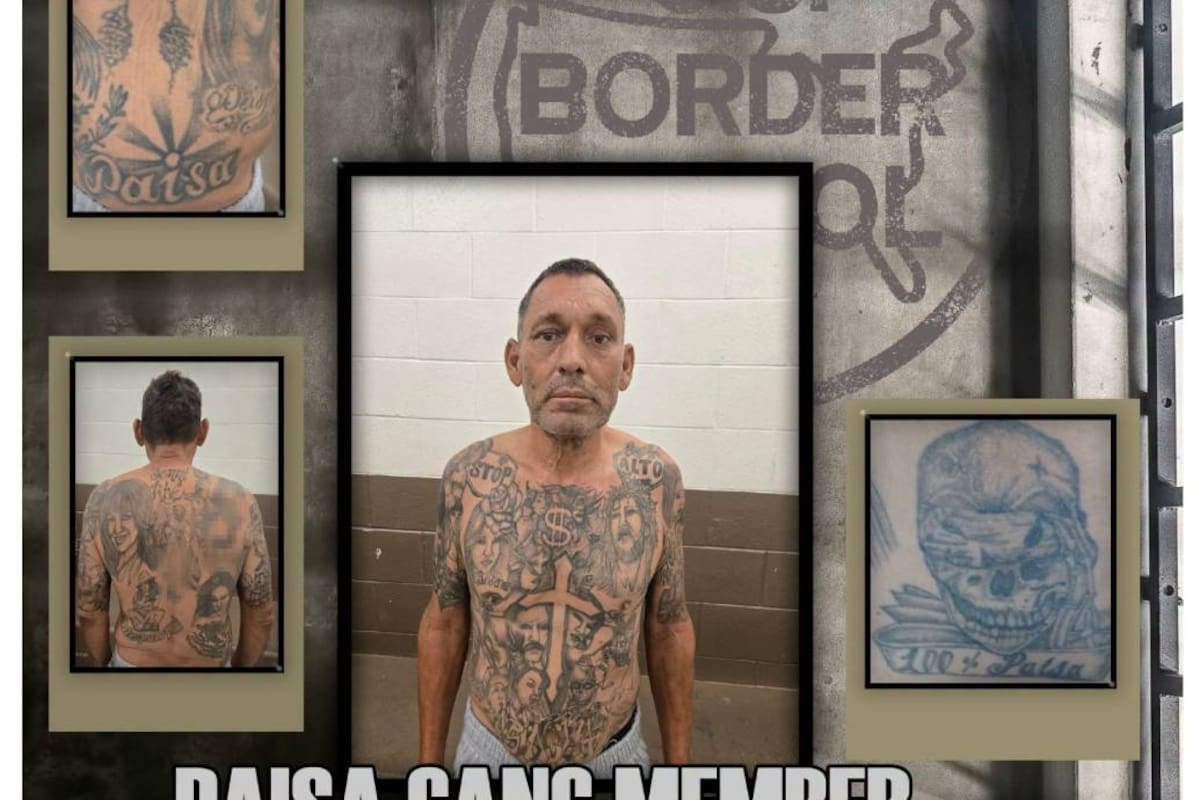 Detienen en la frontera de Arizona a presunto integrante de pandilla con historial migratorio desde 1989