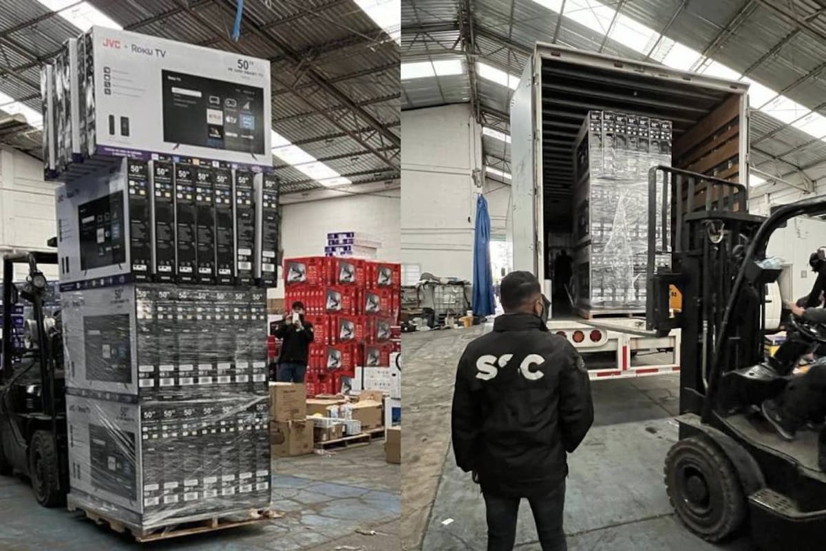 ¡Son HD! Recuperan más de 4 mil pantallas robadas en Edomex; mercancía asciende a 18 mdp