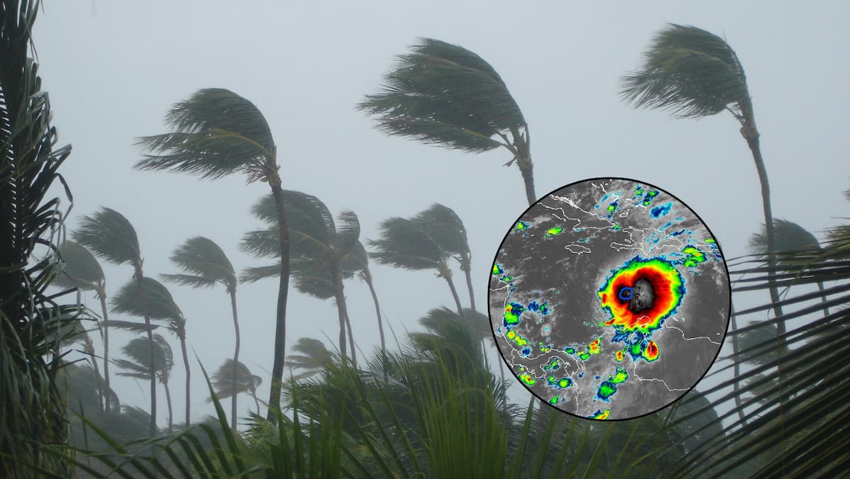 Tormenta tropical Melissa avanza por el Caribe y podría convertirse en huracán categoría 4. Foto: Canvas y Conagua